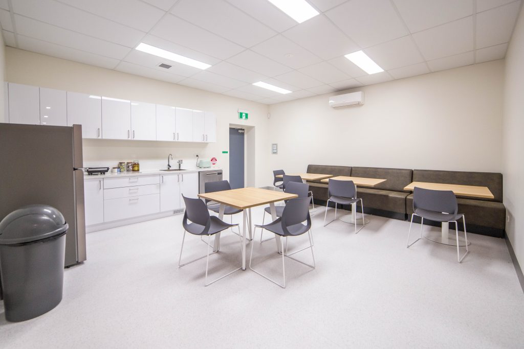 Newly built kitchen and dining area